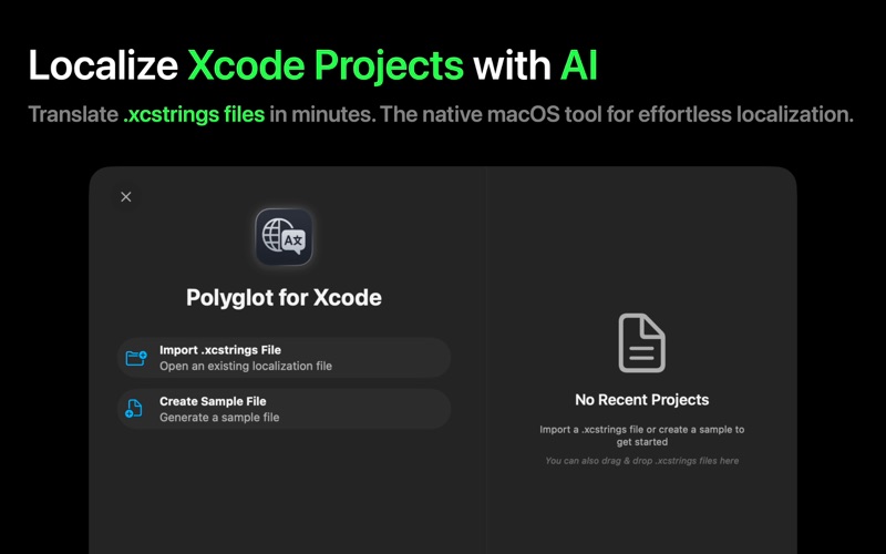 Polyglot for Xcode screenshot 1